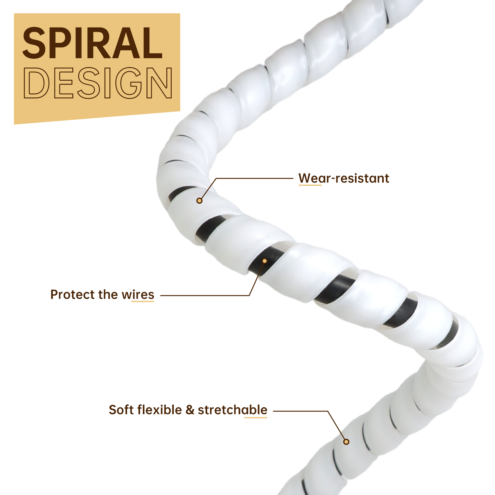 Gaine spirale pour câbles 2/5/ - Cable Lock Flexible avis et prix
